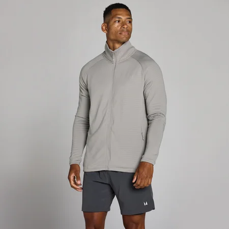 MP Men's Training Ultra Gridded Zip Through - Chalk Grey