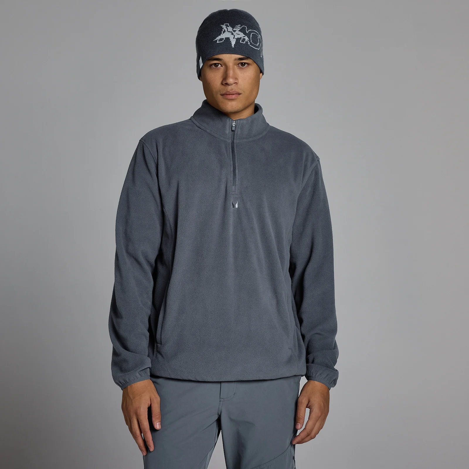MP Men's Fleece 1/4 Zip - Granite - M Image 1