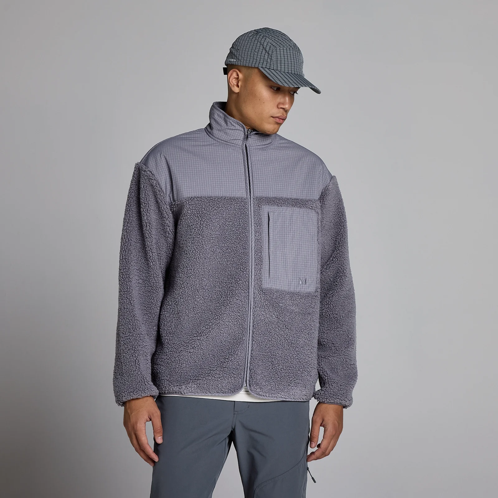 MP Men's Borg Fleece - Dark Heather - XXL Image 1