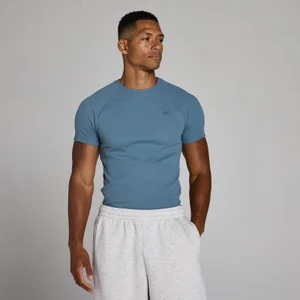 MP Men's Lift Ribbed Muscle Fit T-Shirt - Midnight Slate - Size M