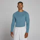 MP Men's Lift Ribbed Muscle Fit Long Sleeve Top - Midnight Slate