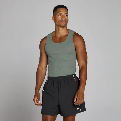 MP Men's Lift Ribbed Muscle Fit Tank - Gunmetal