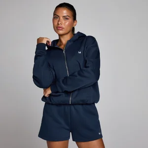 MP Women's Basics Zip Through Hoodie - Midnight - Size S