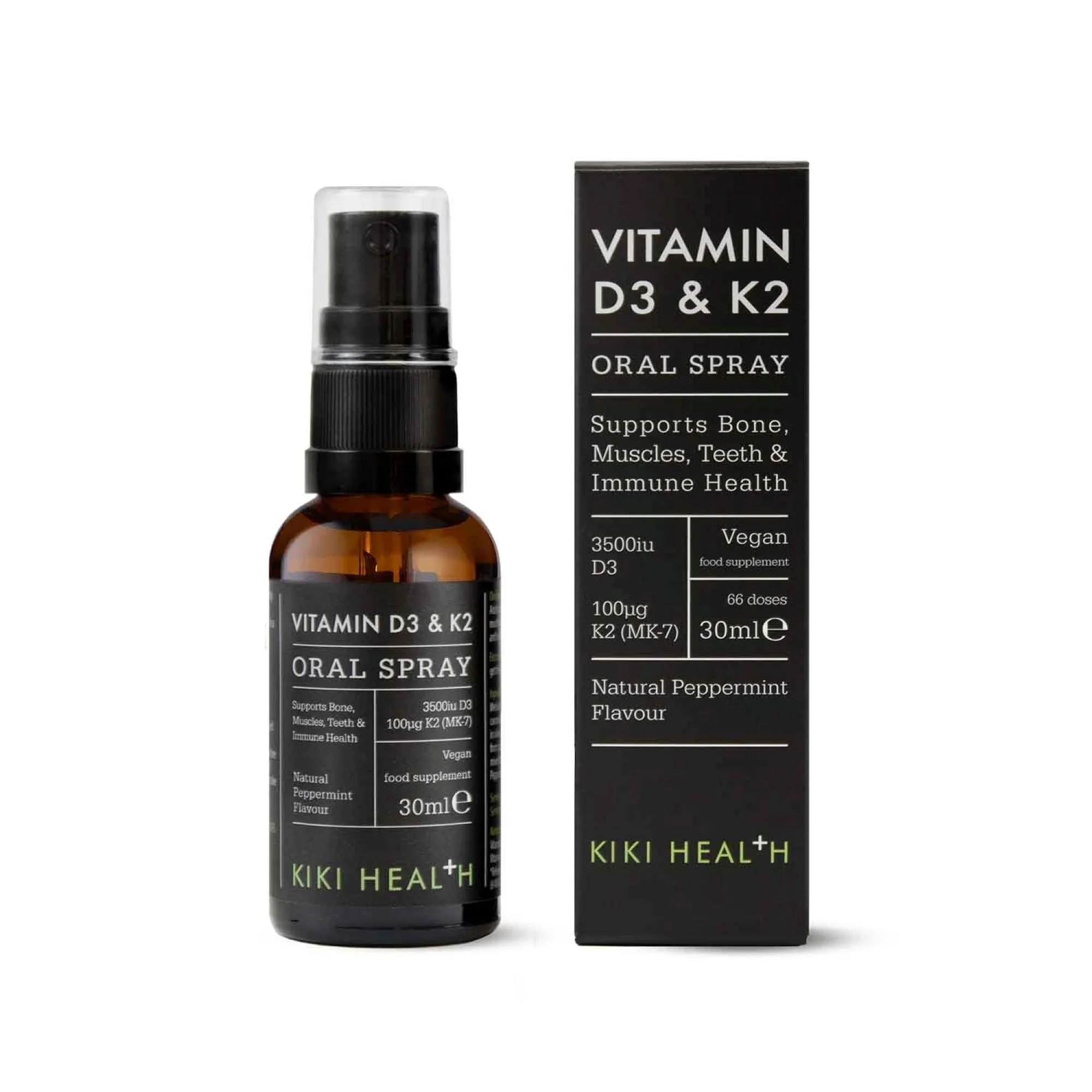 KIKI Health Vitamin D3 & K2 Oral Spray (Peppermint)