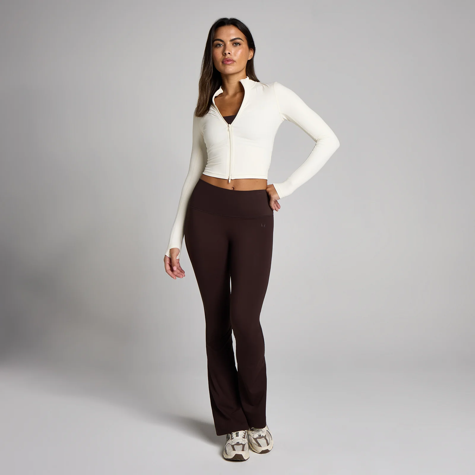 MP Women's Tempo Cropped Jacket - Vanilla - L Image 3
