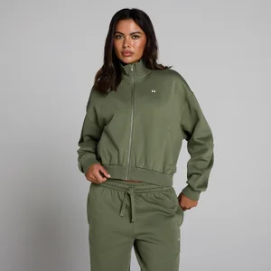 MP Women's Basics Zip Through Bomber Jacket - Washed Olive - Size S
