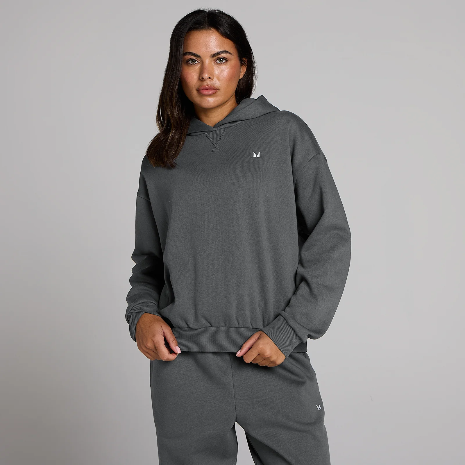MP Women's Basics Oversized Hoodie - Dark Grey - L Image 1