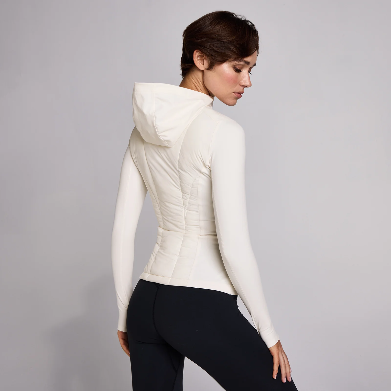MP Women's SculptForm Hybrid Jacket - Pearl - L Image 1