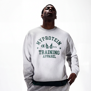 Myprotein X Champion Soft Reverse Weave Fleece Sweat Grey Marl - Size M