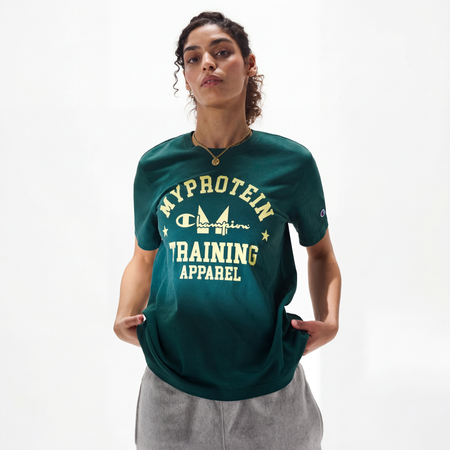 Myprotein X Champion Relaxed Fit Short Sleeve Crewneck T-Shirt Teal