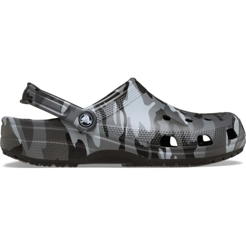 Crocs Classic Camouflage Clog Blk/SGy-Black/Slate Grey