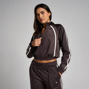 MP Women's Tricot Track Jacket - Cocoa/Vanilla - Size M