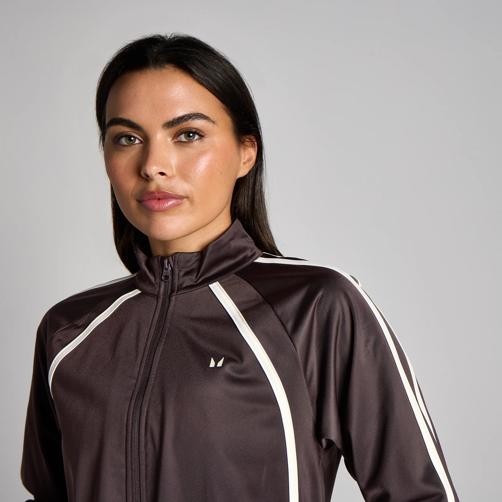 MP Women's Tricot Track Jacket - Cocoa/Vanilla - M Image 4
