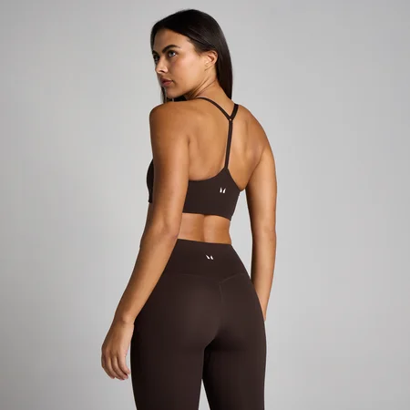 MP Women's Tempo Strappy Racerback Sports Bra - Cocoa