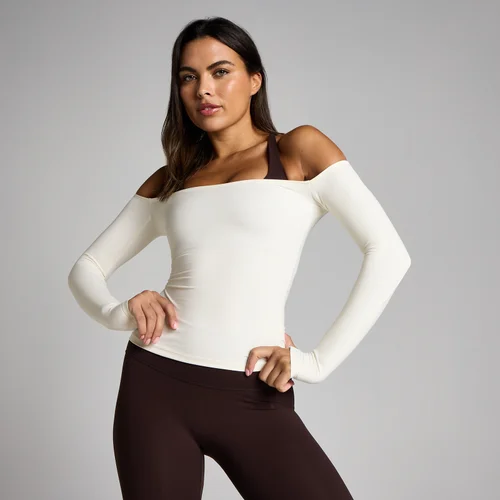 MP Women's Tempo Off The Shoulder LS Top - Vanilla