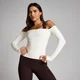 MP Women's Tempo Off The Shoulder LS Top - Vanilla