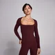 MP Women's SculptForm Square Neck Long Sleeve Top - Deep Berry