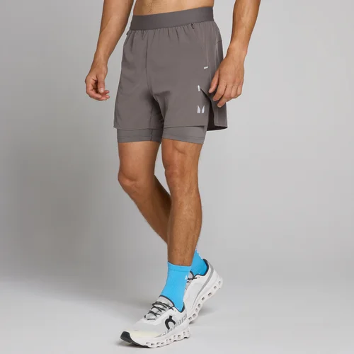 MP Men's Hybrid Lightweight 5" 2-in-1 Shorts - Ash Grey