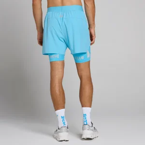 MP Men's Hybrid Lightweight 5" 2-in-1 Shorts - Cerulean Blue - Size M