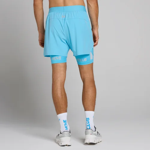 MP Men's Hybrid Lightweight 5" 2-in-1 Shorts - Cerulean Blue