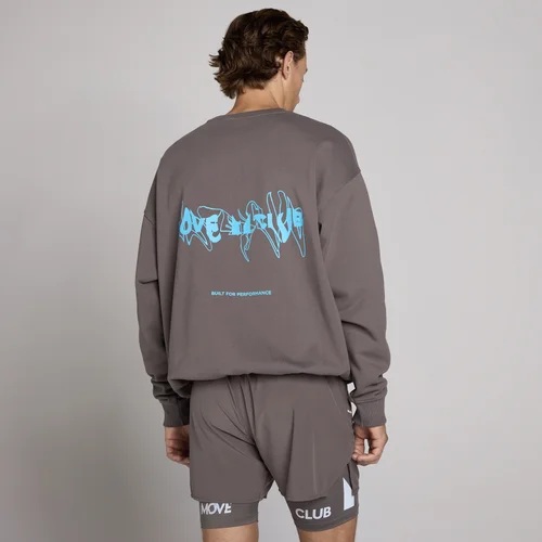 MP Unisex Hybrid Graphic Sweatshirt - Ash Grey