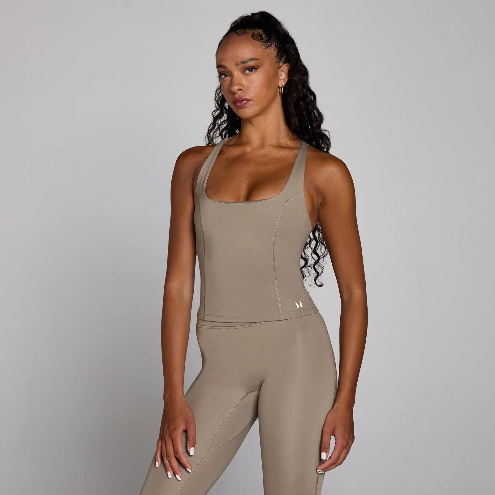 MP Women's Training Racer Back Vest - Light Taupe - S Image 1