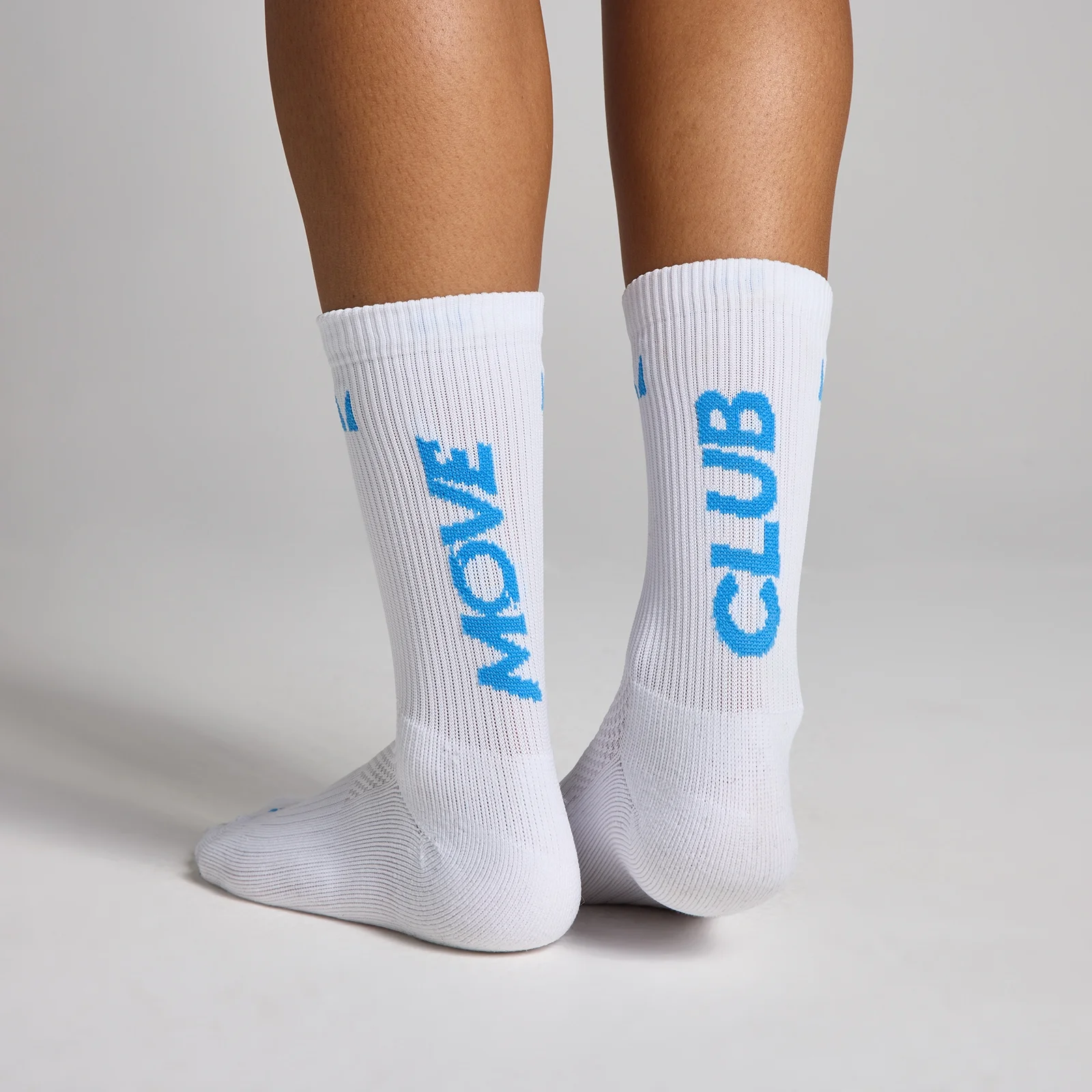 MP Move Club Running Socks (2 pack) - Cerulean Blue/White - UK 6-8 Image 2