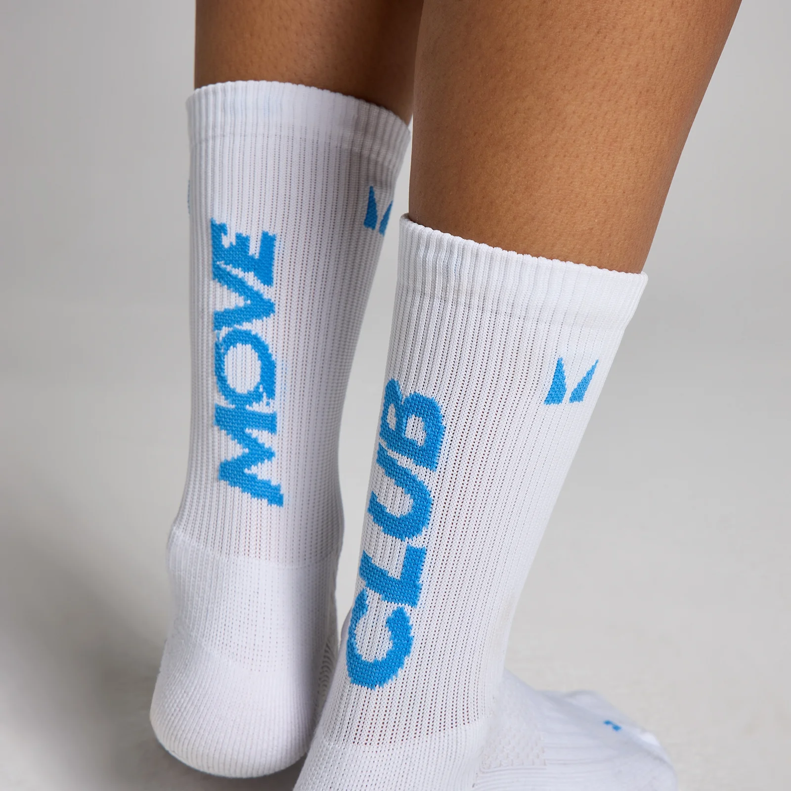 MP Move Club Running Socks (2 pack) - Cerulean Blue/White - UK 6-8 Image 3
