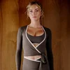 MP Women's Tempo Contrast Wrap Top - Chocolate