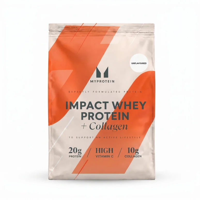 Impact Whey Protein Powder - 345G -15servings - Unflavoured (+Collagen)