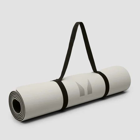 Myprotein Double Sided Yoga Mat With Strap - Cocoa/Pearl