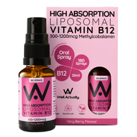 Well.Actually. Liposomal Vitamin B12 - 200 Sprays - Very Berry