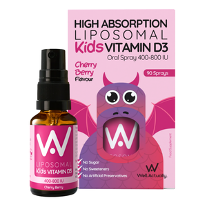 Well.Actually. Liposomal Kids Vitamin D Spray - Cherry Berry - upto 90 Sprays - undefined undefined