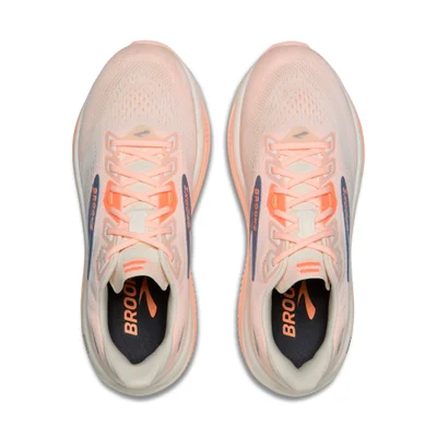 Brooks Women's Ghost 18- Star White/Cyber Peach/Grey - UK 4.5 Image 6