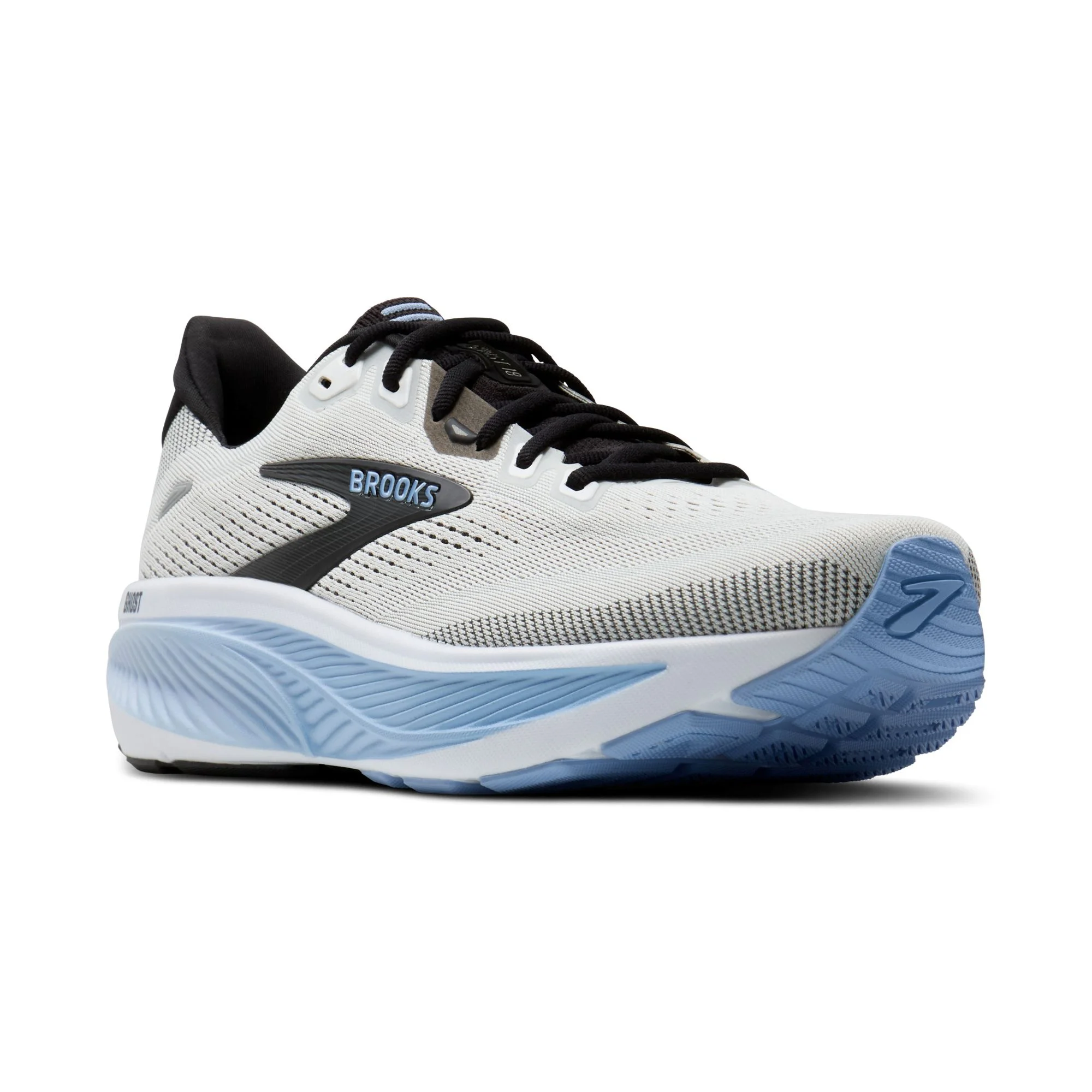 Brooks Men's Ghost 18 -White/Black/Open Air - UK 8.5 Image 1