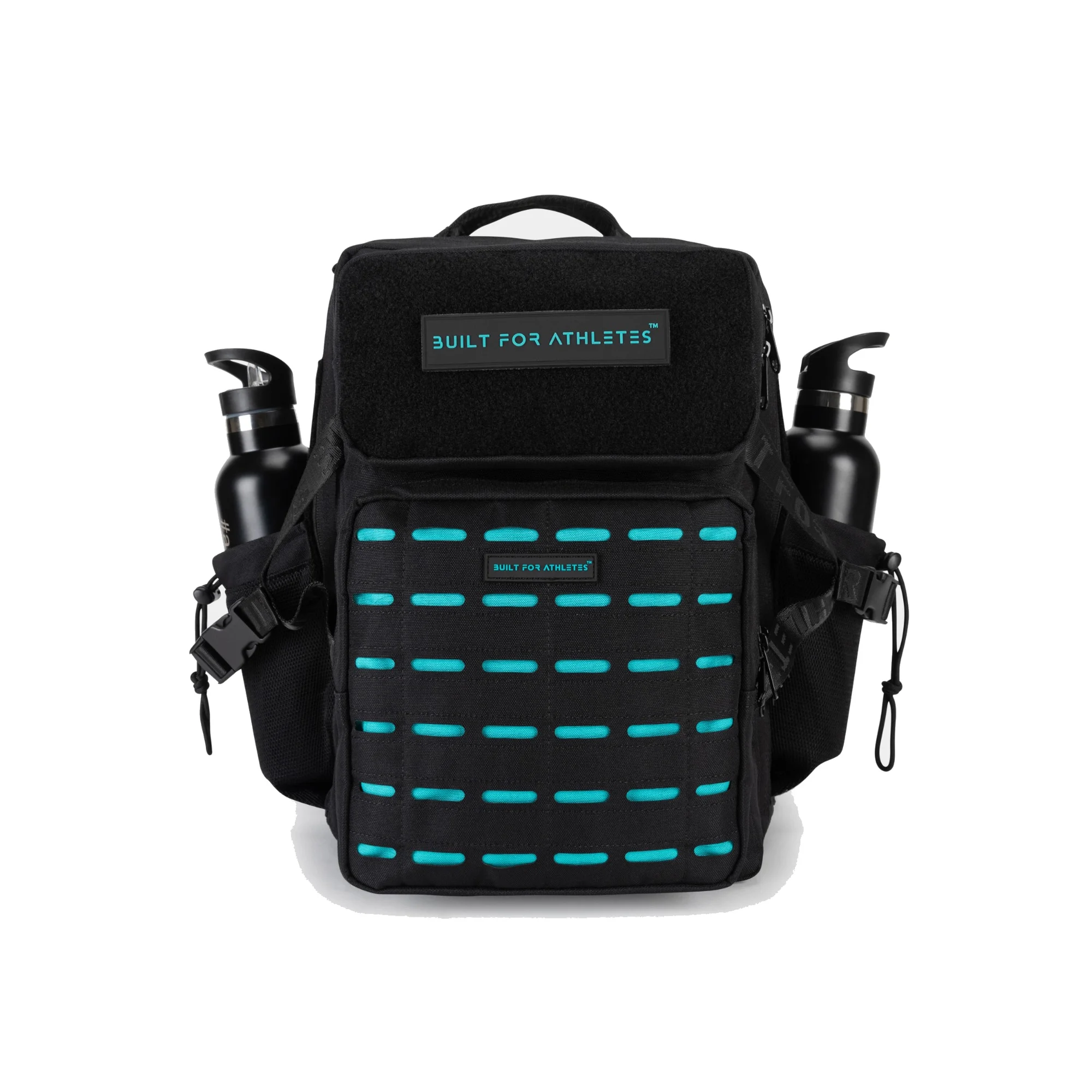 Built For Athletes Medium 25L Gym Backpack - Black & Aqua Image 1