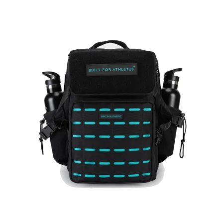 Built For Athletes Medium 25L Gym Backpack - Black & Aqua