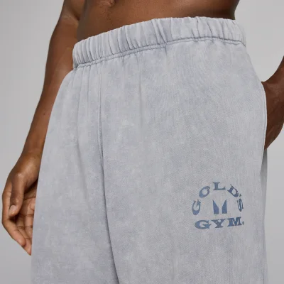 MP X Gold's Men's Washed Graphic Oversized Joggers - Steel Blue - XS Image 6