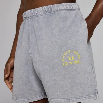 MP X Gold's Men's Washed Graphic Oversized Sweat Shorts - Steel Blue - XS Image 6