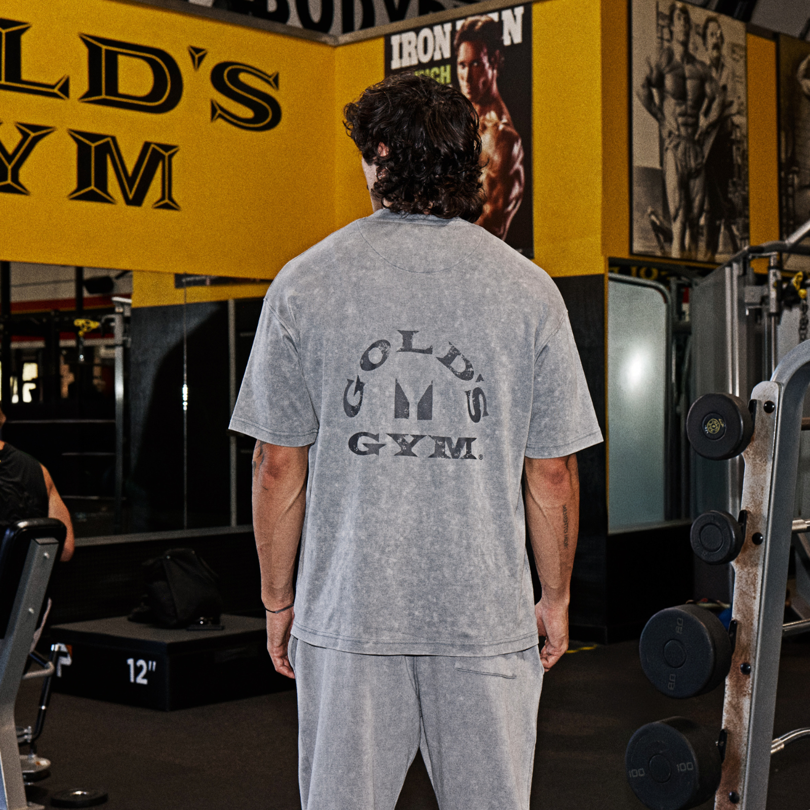 MP X Gold's Men's Washed Graphic Oversized T-Shirt - Steel Blue - XS Image 1