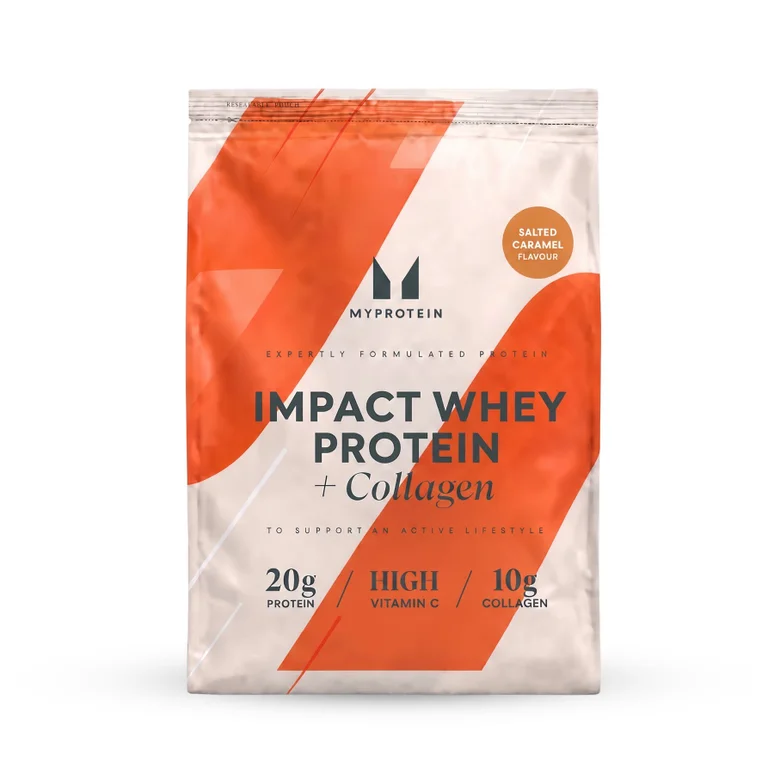 Impact Whey Protein Powder - 375G - 15servings - Salted Caramel (+Collagen)