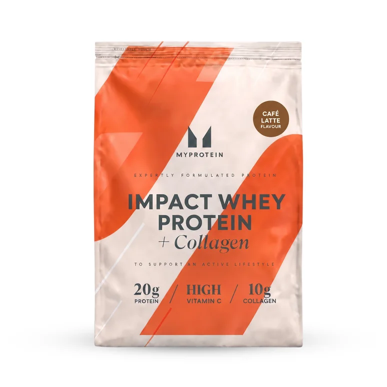 Impact Whey Protein Powder - 780g - 30servings - Cafe Latte (+Collagen)