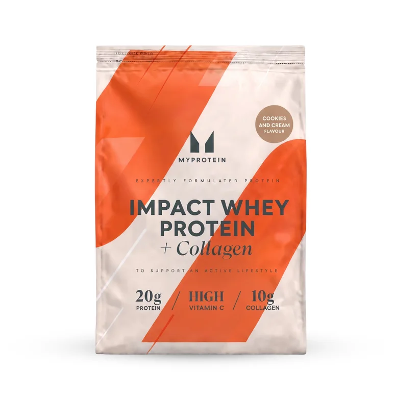 Impact Whey Protein Powder - 390G - 15servings - Cookies and Cream (+Collagen)