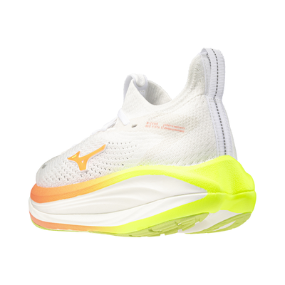 Mizuno Women's Neo Vista 3 - White/Flamingo Coral/Lime Pulp - UK 4 Image 7
