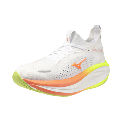 Mizuno Women's Neo Vista 3 - White/Flamingo Coral/Lime Pulp - UK 4 Image 6