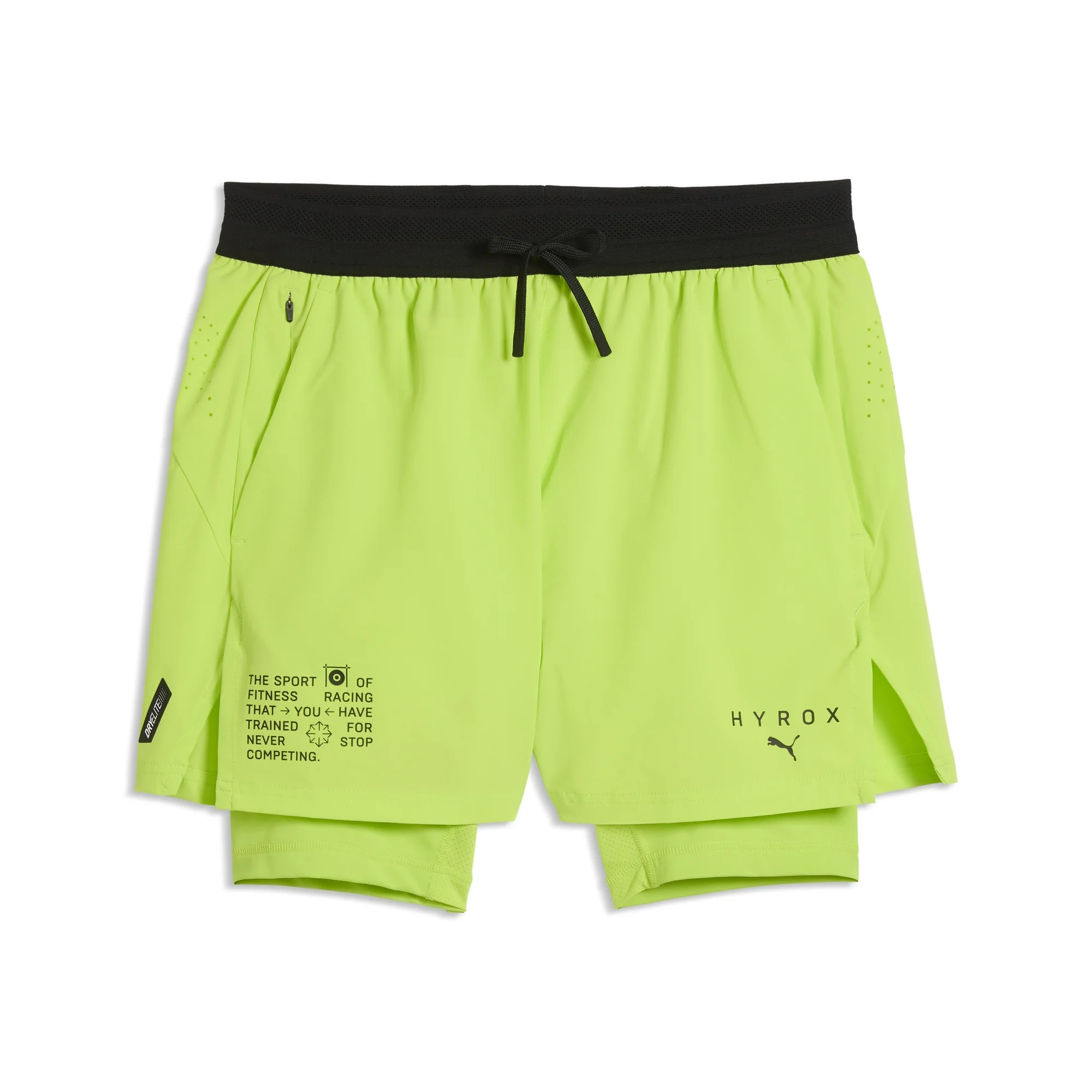 PUMA X HYROX Men's 2In1 Powermode Short - Sunny Lime - L Image 1