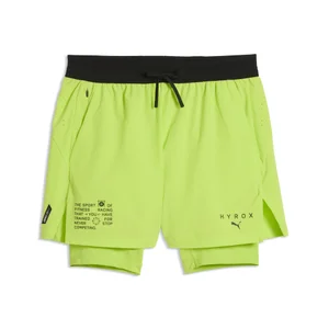 PUMA X HYROX Men's 2In1 Powermode Short - Sunny Lime - Size L