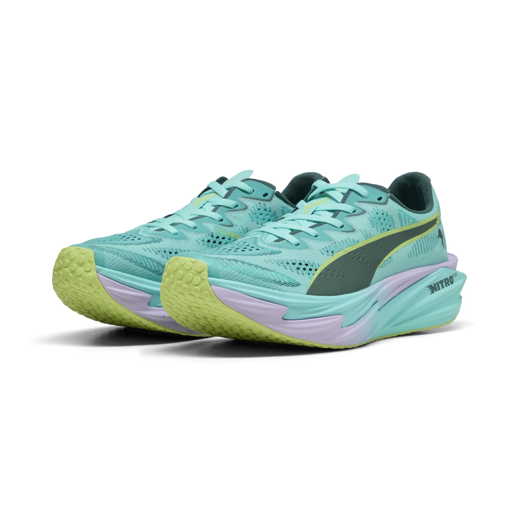PUMA X HYROX Women's Deviate Nitro Elite 4 Trainers - Intense Mint/Light Lavender - UK 8 Image 1