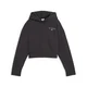 PUMA X HYROX Women's World Cropped Hoodie - Flat Dark Gray