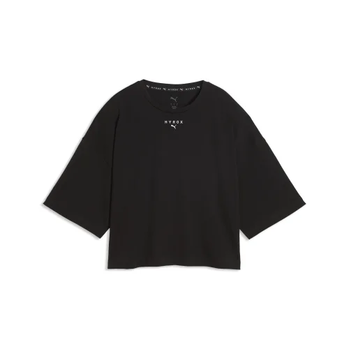 PUMA X HYROX Women's Cropped Lifestyle Tee - Puma Black